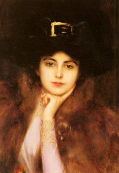阿爾伯特 林奇 Portrait of an Elegant Lady 阿爾伯特 林奇 Portrait of an Elegant Lady
